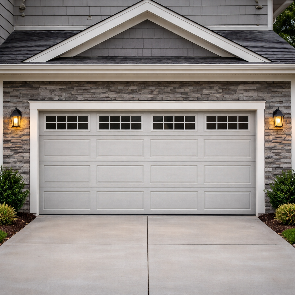 AuroraShield Modern Insulated Garage Door